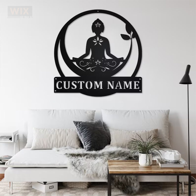 Yoga LED Metal Sign - Wix Decor