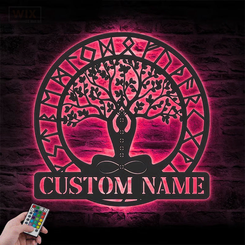 Yoga LED Metal Sign - Wix Decor