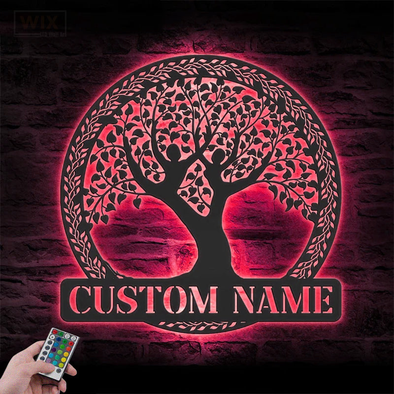Yoga LED Metal Sign - Wix Decor