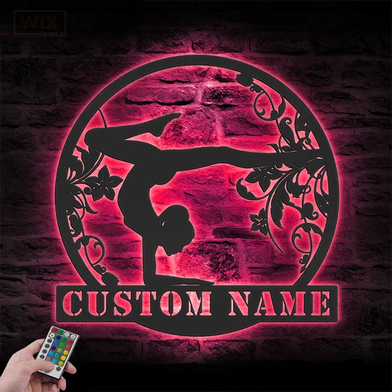 Yoga LED Metal Sign - Wix Decor