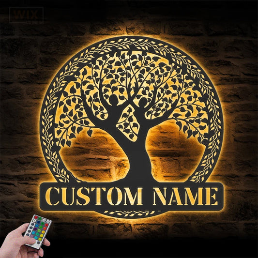 Yoga LED Metal Sign - Wix Decor
