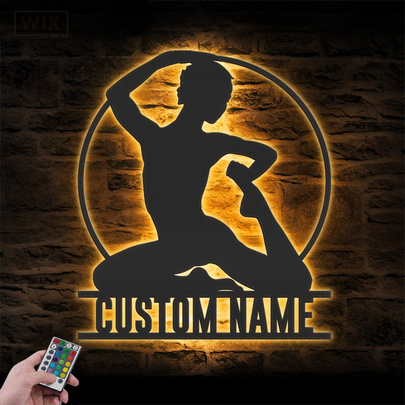 Yoga LED Metal Sign - Wix Decor