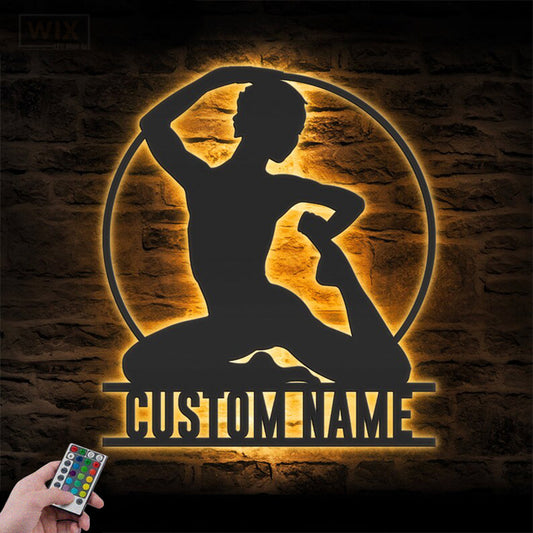 Yoga LED Metal Sign - Wix Decor