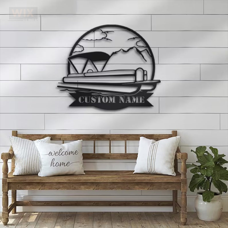 Lake House LED Metal Sign - Wix Decor