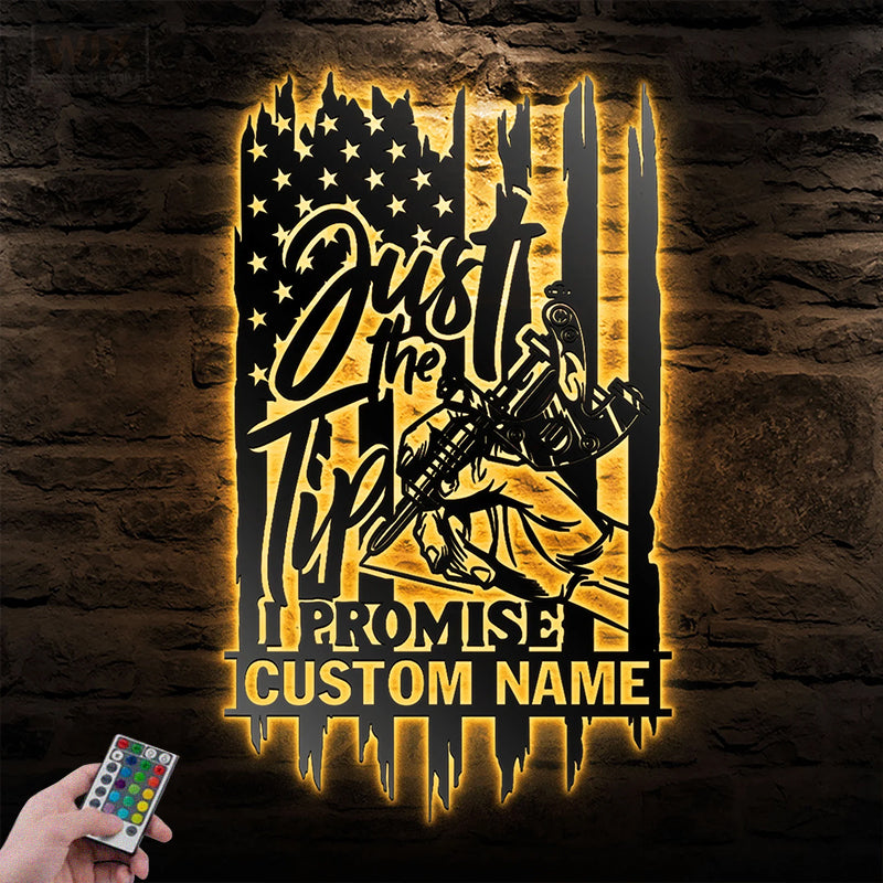 Tattoo Shop LED Metal Sign - Wix Decor