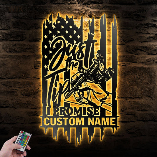 Tattoo Shop LED Metal Sign - Wix Decor