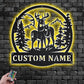 Deer Or Moose Hunting LED Metal Sign - Wix Decor