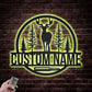 Deer Or Moose Hunting LED Metal Sign - Wix Decor