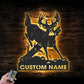 Deer Or Moose Hunting LED Metal Sign - Wix Decor