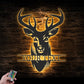 Deer Or Moose Hunting LED Metal Sign - Wix Decor