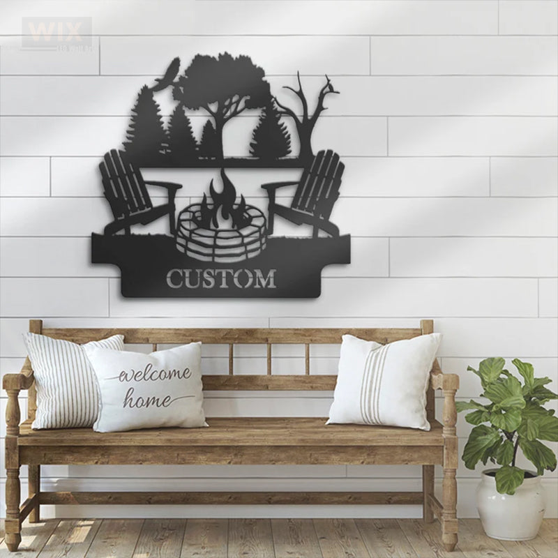 Lake House LED Metal Sign - Wix Decor
