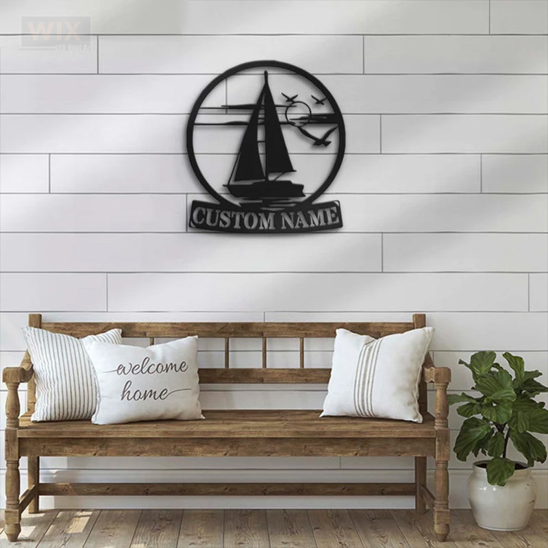 Lake House LED Metal Sign - Wix Decor