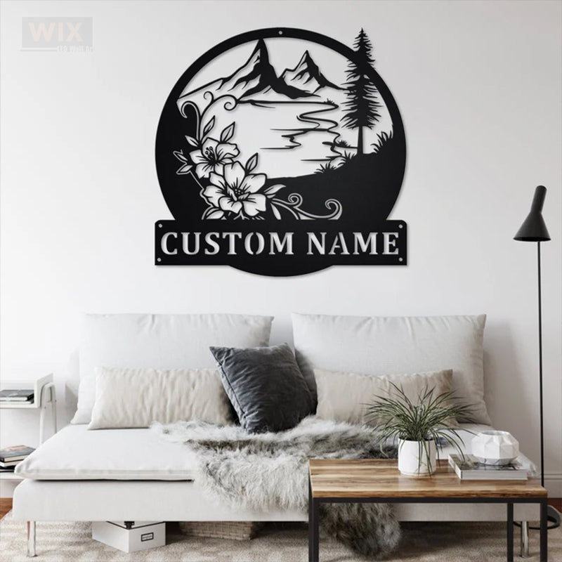 Lake House LED Metal Sign - Wix Decor
