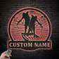 Fishing LED Metal Sign - Wix Decor