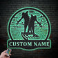 Fishing LED Metal Sign - Wix Decor