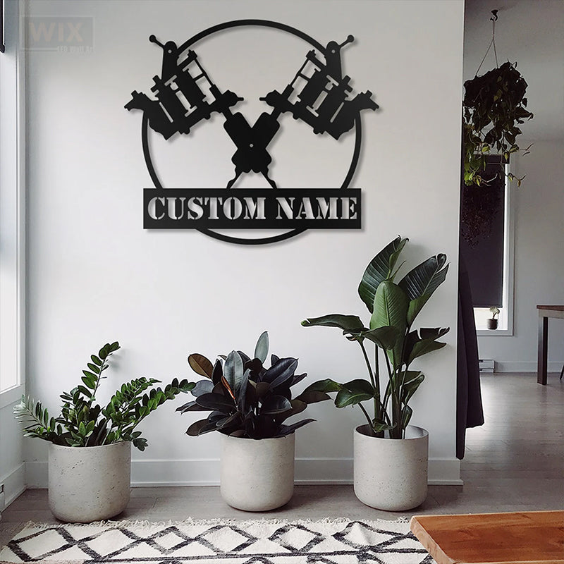 Tattoo Shop LED Metal Sign - Wix Decor