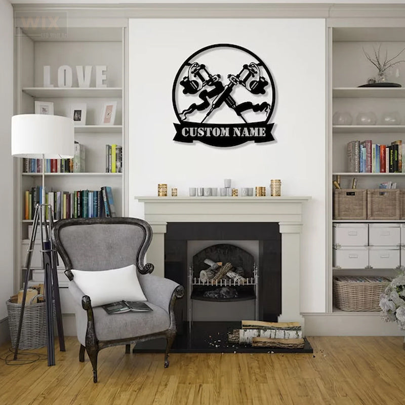 Tattoo Shop LED Metal Sign - Wix Decor