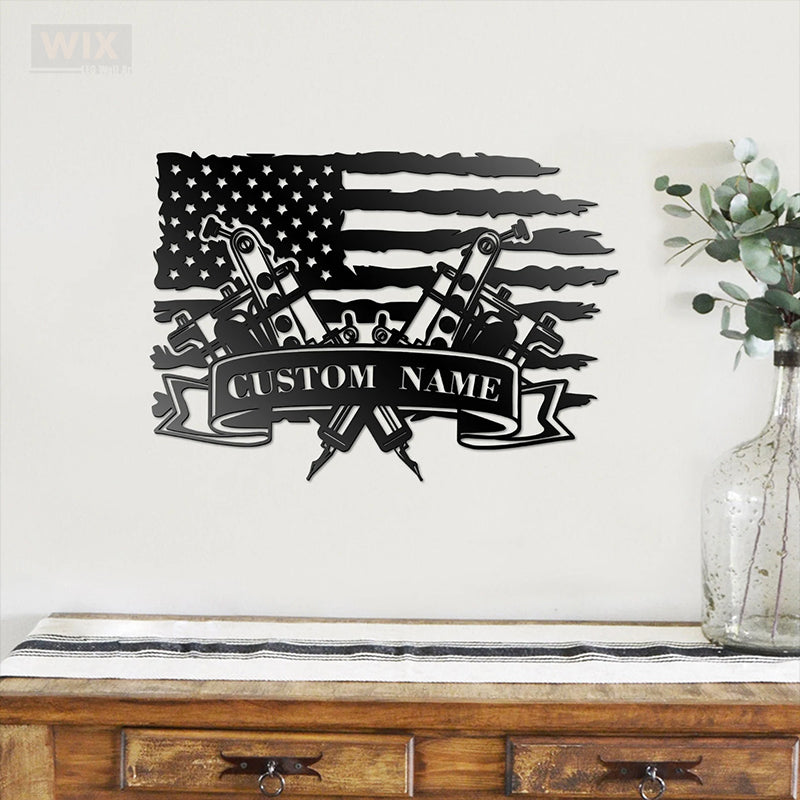 Tattoo Shop LED Metal Sign - Wix Decor