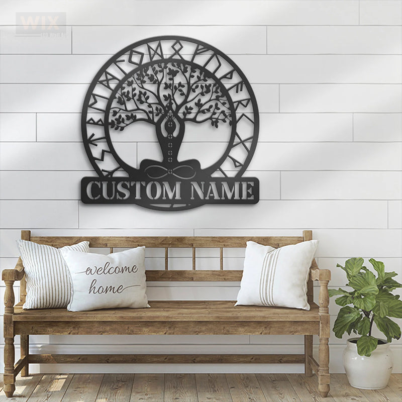 Yoga LED Metal Sign - Wix Decor