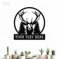 Deer Or Moose Hunting LED Metal Sign - Wix Decor