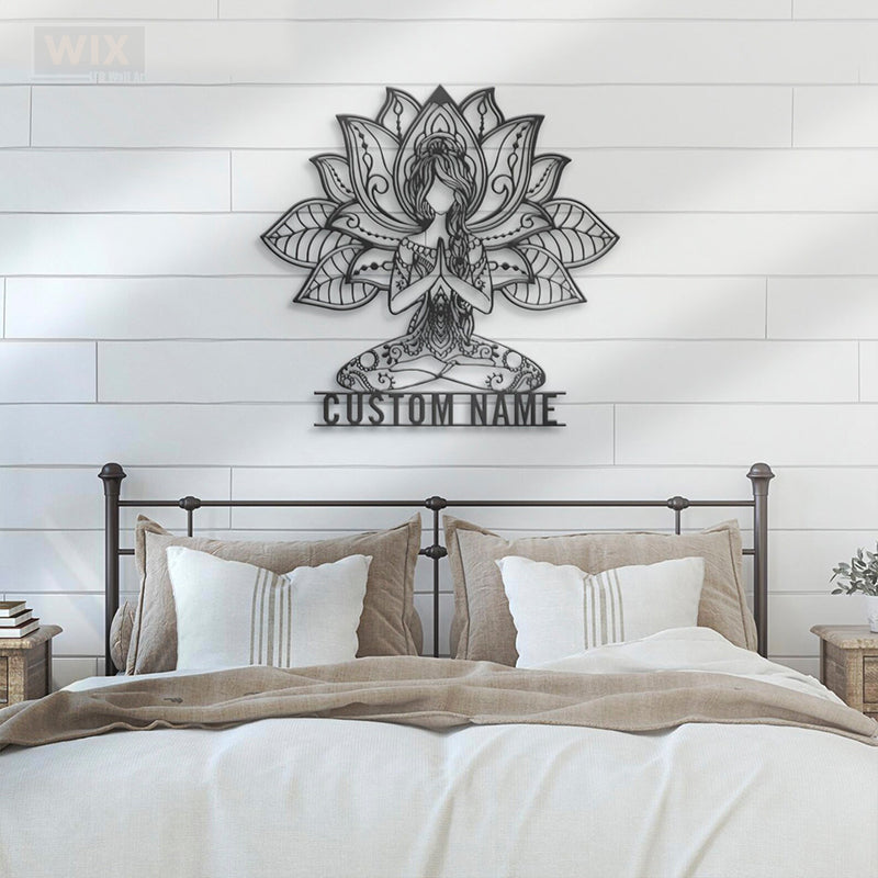 Yoga LED Metal Sign - Wix Decor