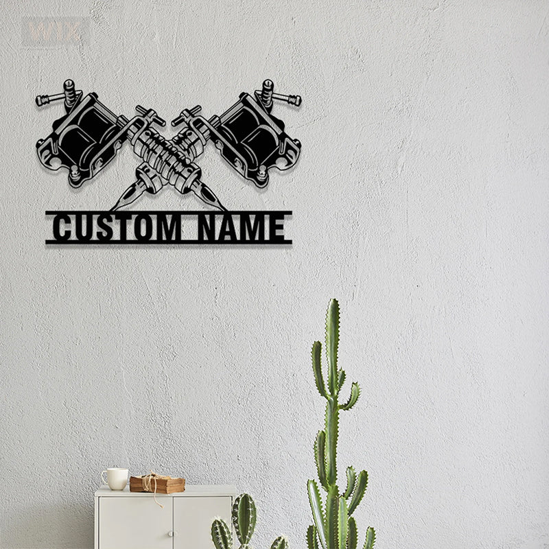 Tattoo Shop LED Metal Sign - Wix Decor
