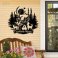 Deer Or Moose Hunting LED Metal Sign - Wix Decor