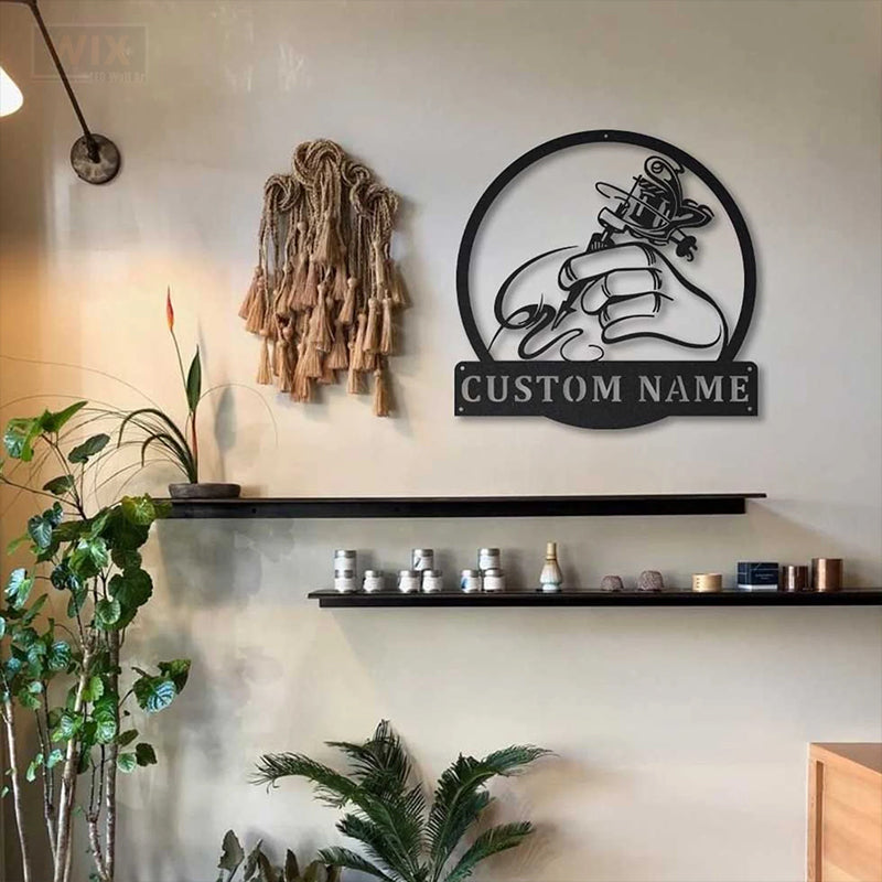 Tattoo Shop LED Metal Sign - Wix Decor