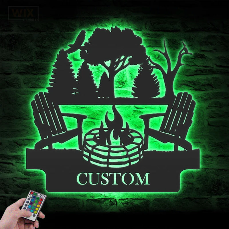 Lake House LED Metal Sign - Wix Decor
