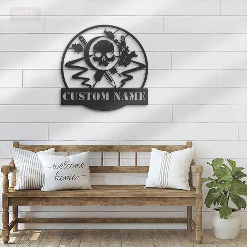Tattoo Shop LED Metal Sign - Wix Decor