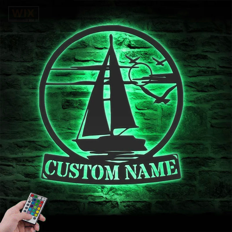 Lake House LED Metal Sign - Wix Decor
