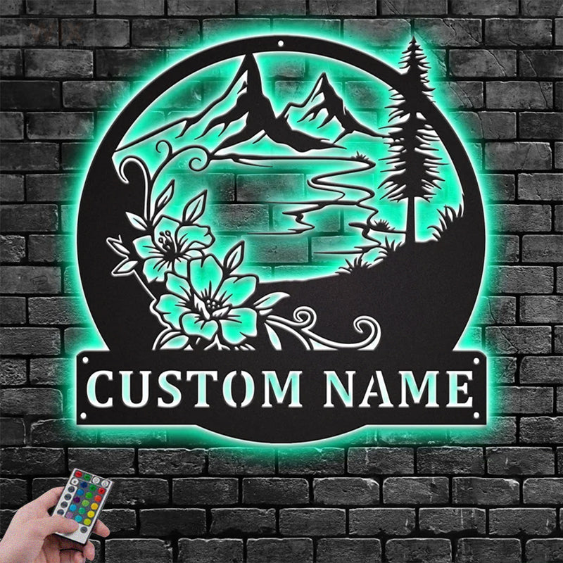 Lake House LED Metal Sign - Wix Decor