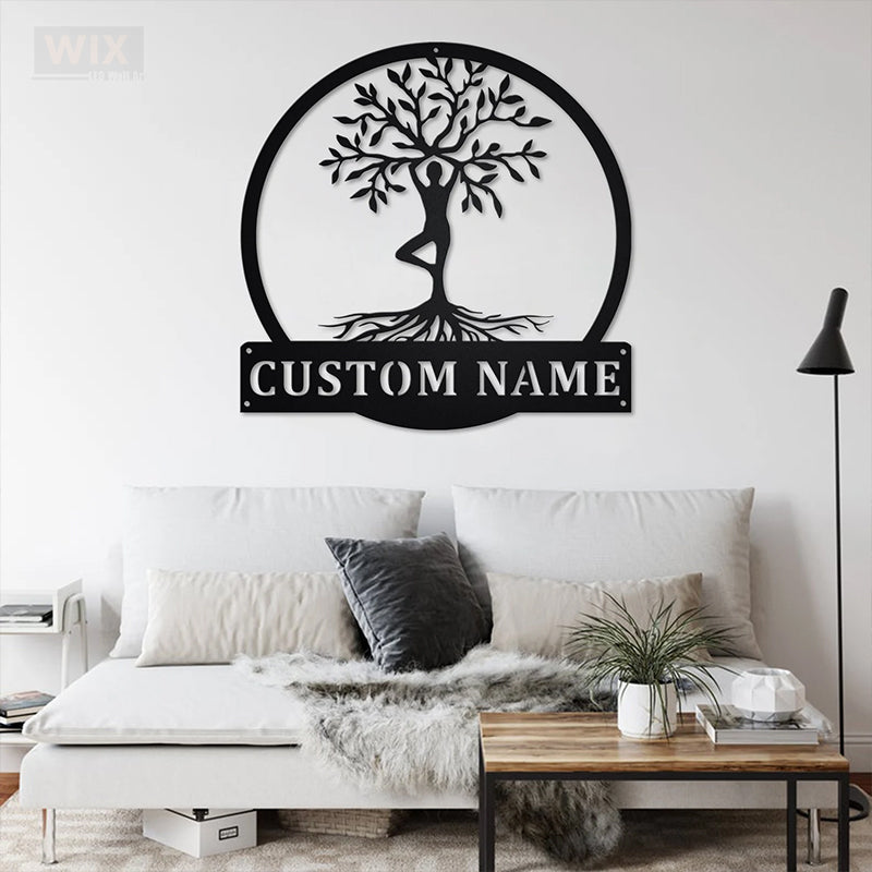 Yoga LED Metal Sign - Wix Decor