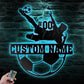 Soccer LED Metal Sign - Wix Decor