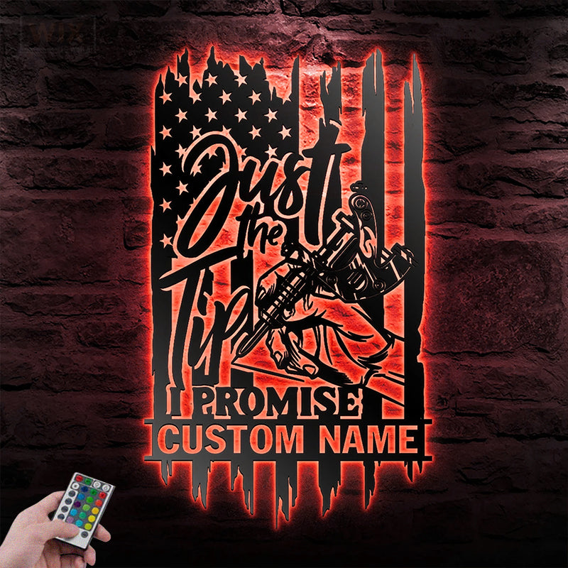 Tattoo Shop LED Metal Sign - Wix Decor