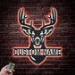 Deer Or Moose Hunting LED Metal Sign - Wix Decor