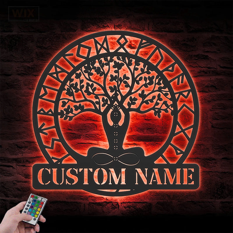 Yoga LED Metal Sign - Wix Decor