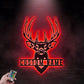 Deer Or Moose Hunting LED Metal Sign - Wix Decor