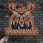 Deer Or Moose Hunting LED Metal Sign - Wix Decor
