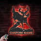 Deer Or Moose Hunting LED Metal Sign - Wix Decor