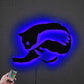 Cat Led Metal Sign 