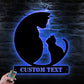 Cat Led Metal Sign - Wix Decor