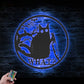 Cat Led Metal Sign - Wix Decor