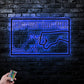 Cat Led Metal Sign - Wix Decor