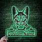 Cat Led Metal Sign - Wix Decor