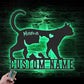 Cat Led Metal Sign - Wix Decor