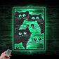Cat Led Metal Sign - Wix Decor 