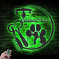 Cat Led Metal Sign - Wix Decor