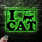 Cat Led Metal Sign - Wix Decor