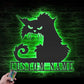 Cat Led Metal Sign - Wix Decor